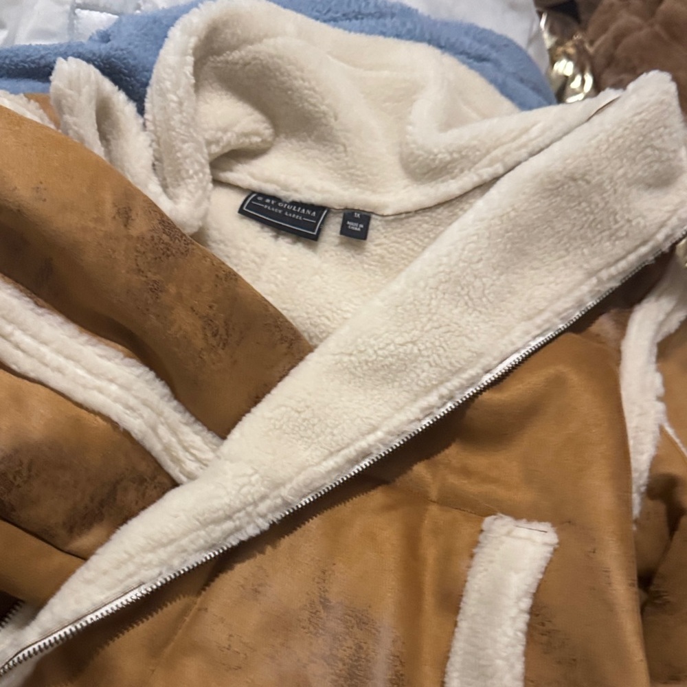 G by Giuliana Tan and Cream Teddy Jacket